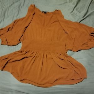 Pumpkin colored dress